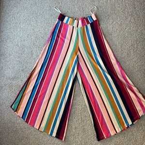 FARM Rio Stripped Pantacourt Pants